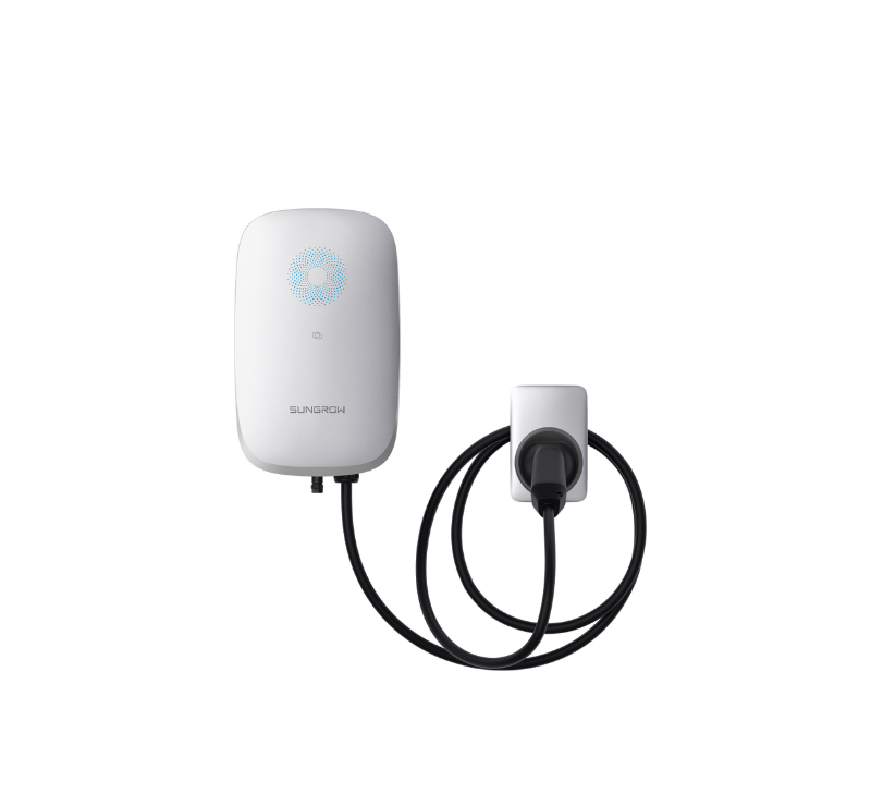 Sungrow AC22E-01 Smart AC EV Charger (11kW / 22kW) 1 Sungrow AC22E-01 smart EV charger front view