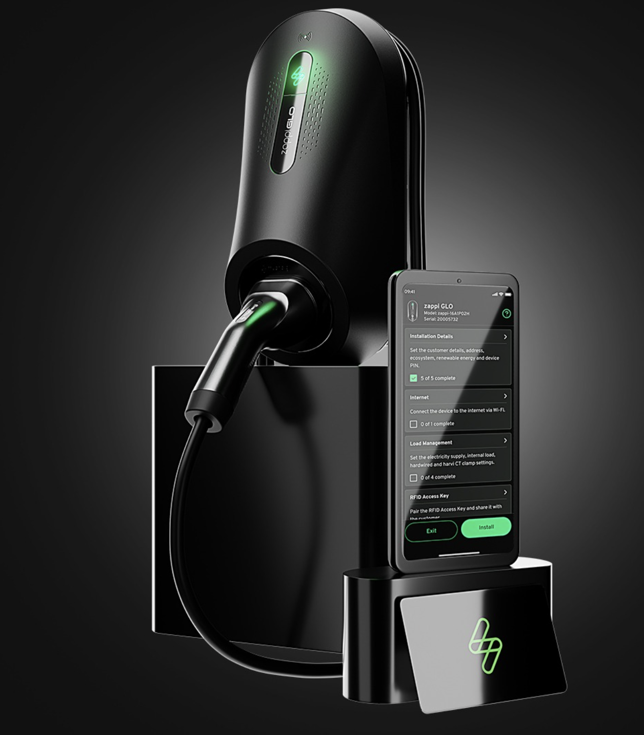 GLO 7kw smart charger - Myenergi 1 myenergi GLO 7.4kW Smart EV Charger for Home Charging
